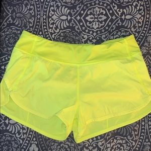 Ivivva neon yellow speed short